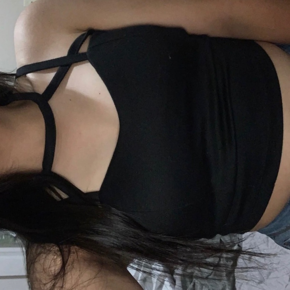 Black crop top